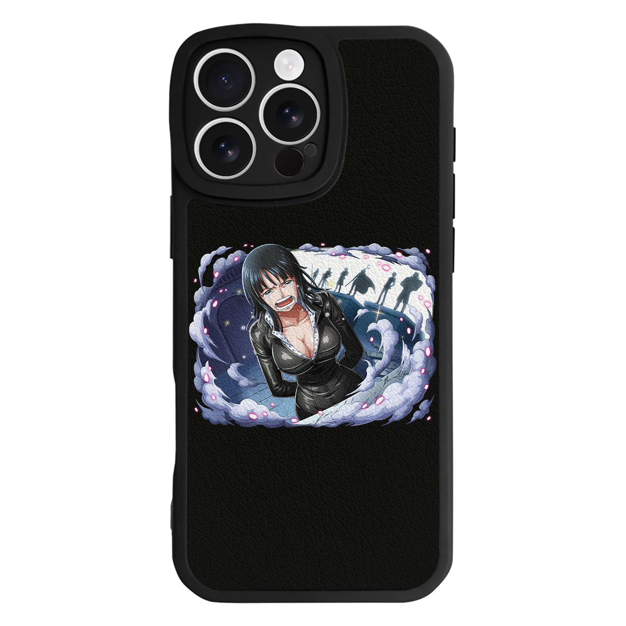 （画像用） ワンピース ニコ・ロビン ONE PIECE Nico Robin 【iPhone 16シリーズ対応】シリコンスマホケース（レザー調） 材質：シリコン